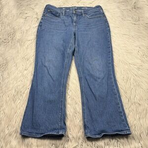 J.Crew Women's 31 Light Wash 9" Demi Boot Cut Jeans Preppy